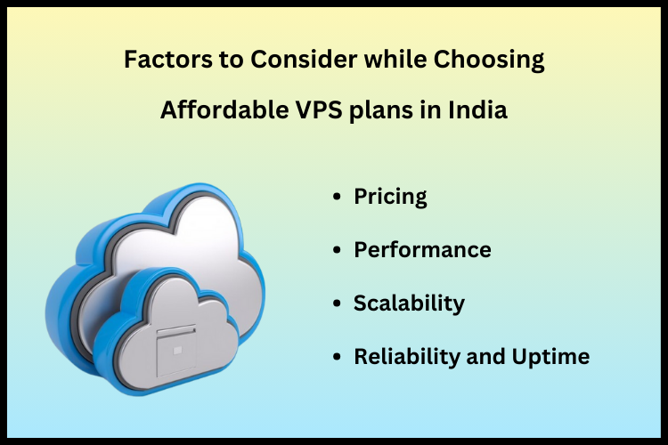 Factors to Consider while choosing Affordable VPS plans in India
