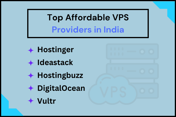 Top Affordable VPS Providers in India